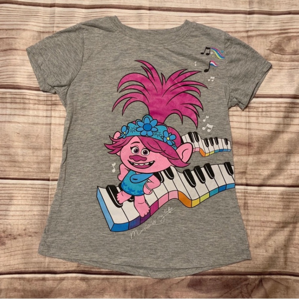 Trolls Gray Short Sleeve TShirt 7/8